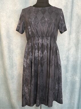 Witchwood vintage checker printed tshirt dress with pockets